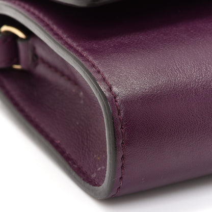 Chloe Suede Calfskin Mini Faye Shoulder Bag Intense Violine 9 of 14