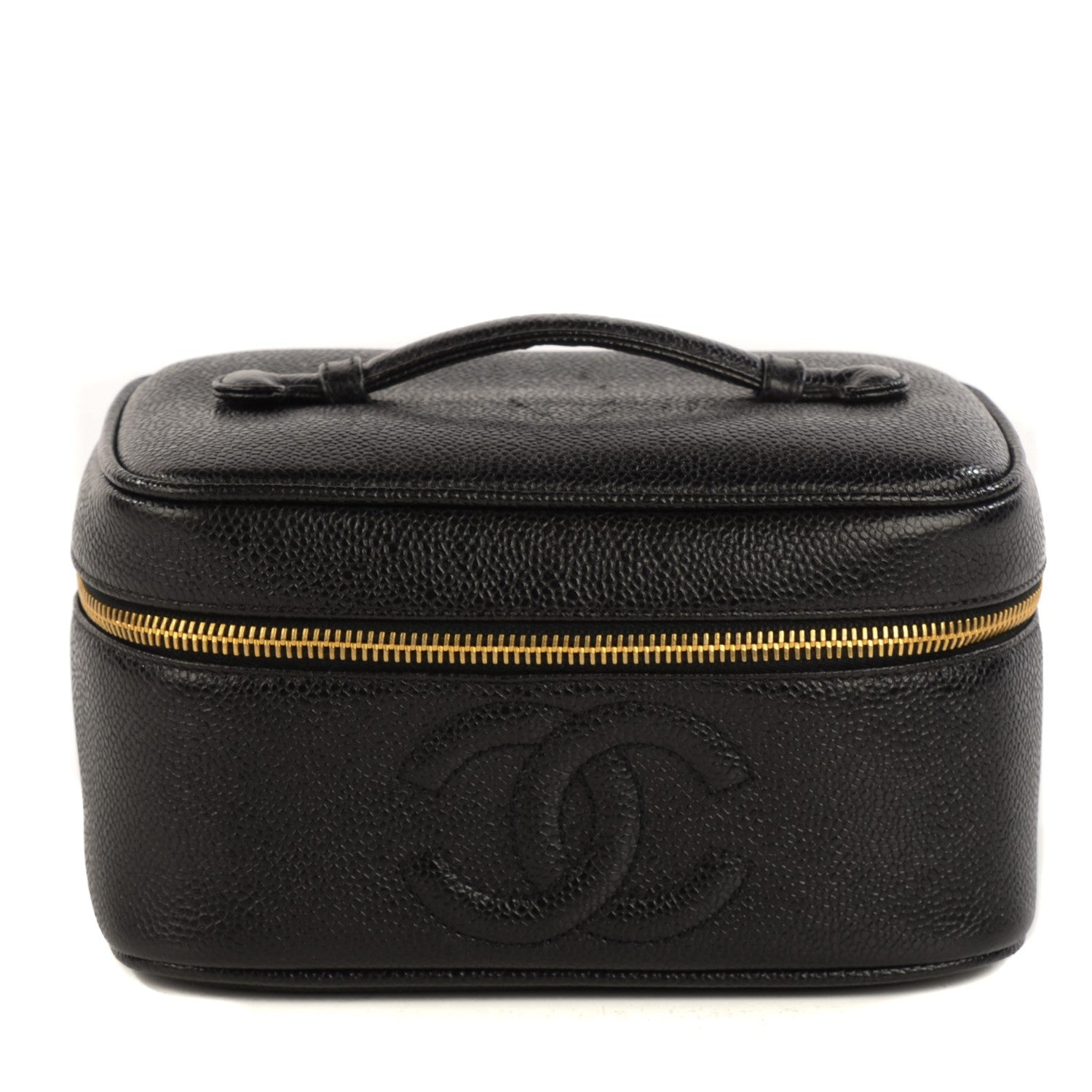 Chanel Caviar Vanity Cosmetic Case Black 1 of 8