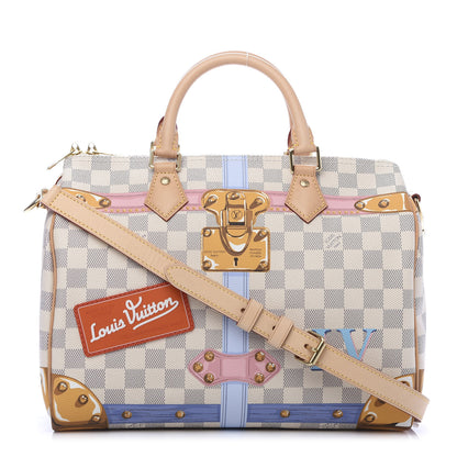 Louis Vuitton Damier Azur Summer Trunks Speedy Bandouliere 30 1 of 11