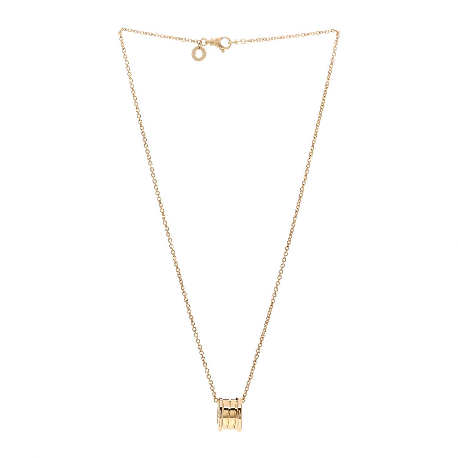 Bulgari 18K Yellow Gold B.Zero1 Pendant Necklace 3 of 4