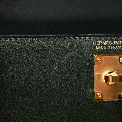 Hermes Box Mini Kelly Sellier 20 Vert Fonce 10 of 11
