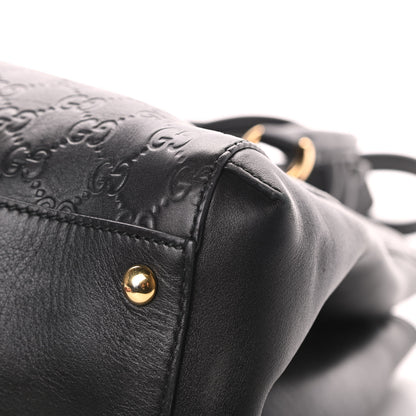 Gucci Soft Guccissima Signature Top Handle Tote Bag Black 10 of 17