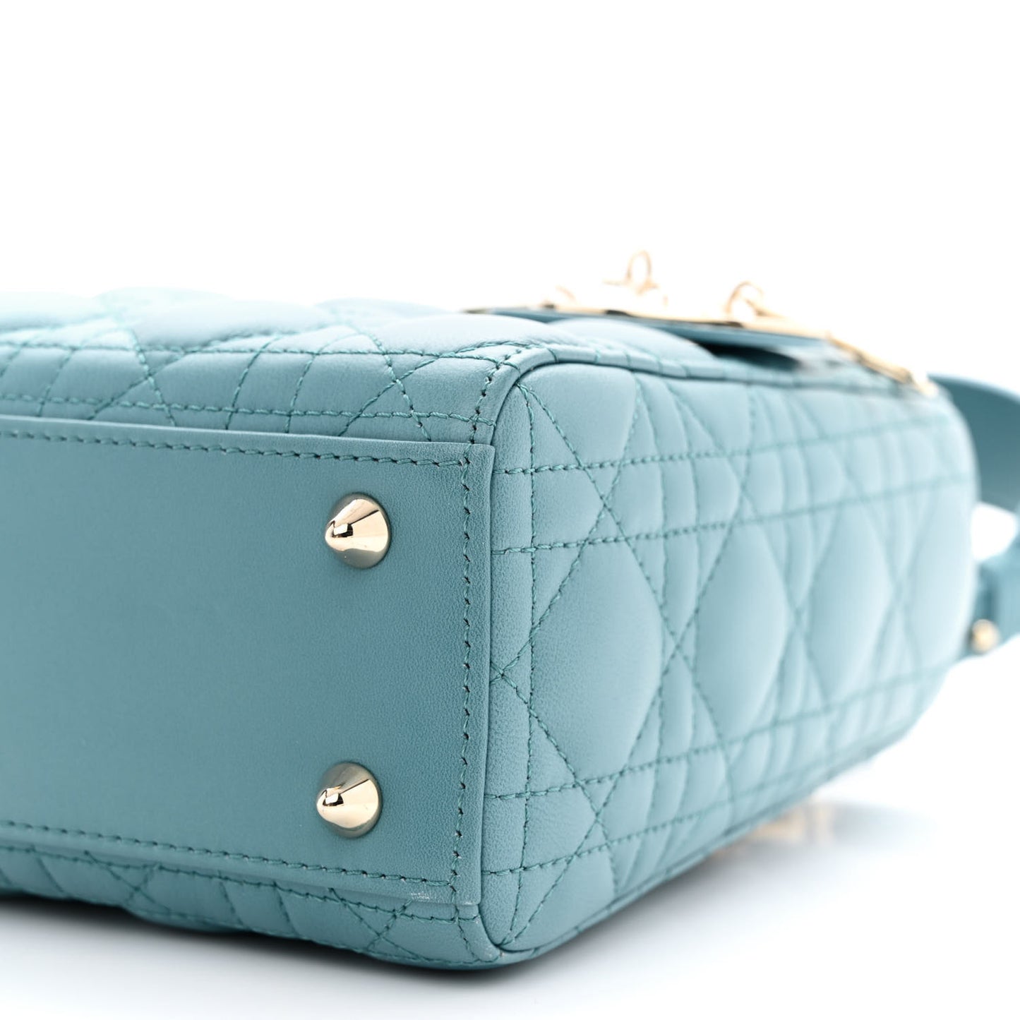 Lambskin Cannage Gradient Small My ABCDior Lady Dior Blue