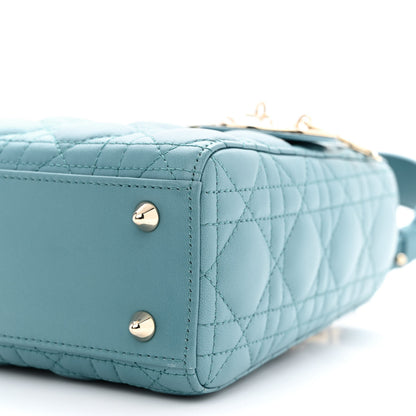 Christian Dior Lambskin Cannage Gradient Small My ABCDior Lady Dior Blue 10 of 10