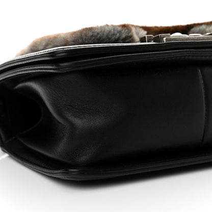 Chanel Orylag Rabbit Fur Calfskin Small Boy Flap Brown 9 of 13