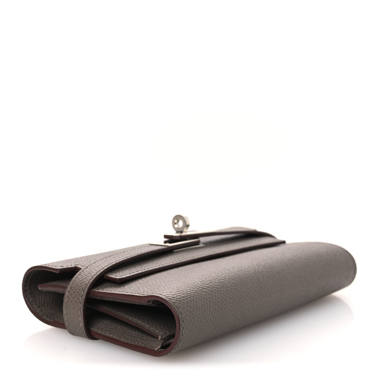 Epsom Medium Kelly Wallet Gris Asphalte