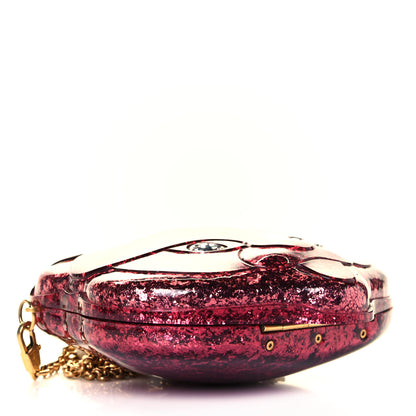 Gucci Glitter Plexiglass Kitty Clutch Red 4 of 9