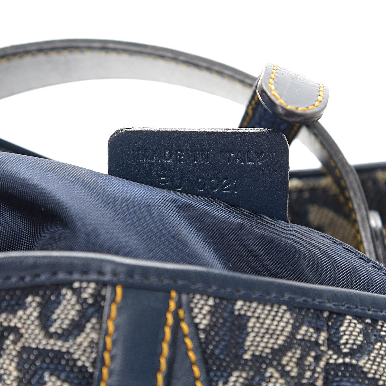 Christian Dior Monogram Saddle Bag Blue 6 of 13