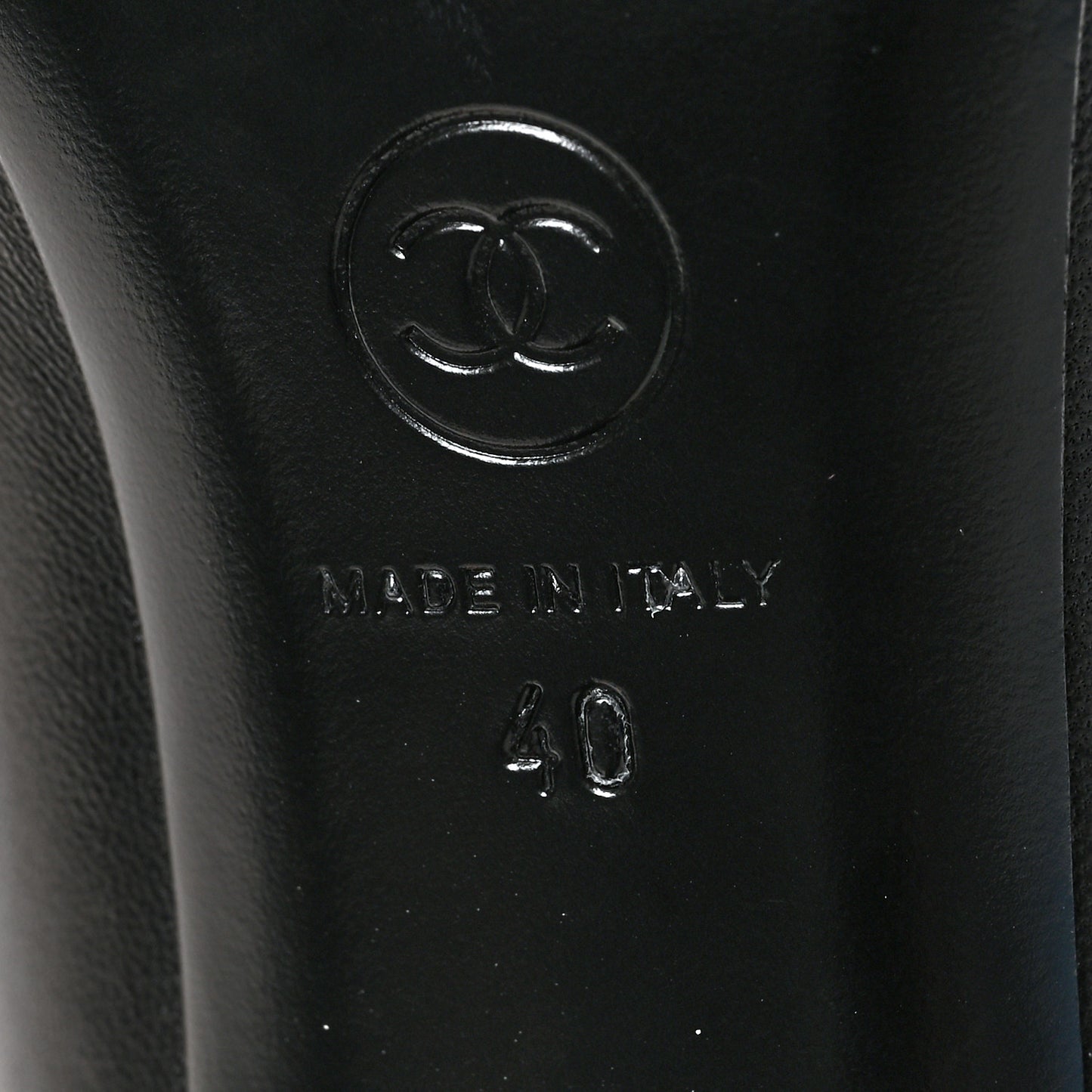 Lambskin Chain Ankle Boots 40 Black