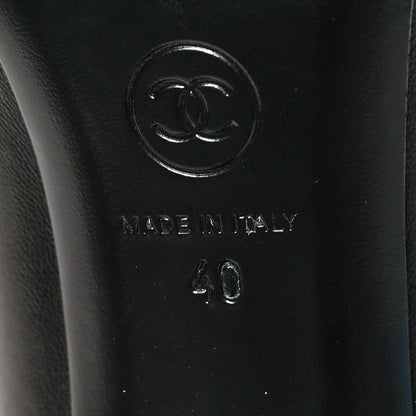 Chanel Lambskin Chain Ankle Boots 40 Black 8 of 10