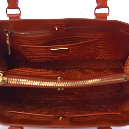 Prada Saffiano Vernice Tote Arancio 7 of 11
