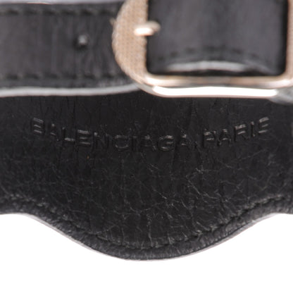 Balenciaga Agneau Arena Giant 12 Silver Hardware Bracelet S Black 4 of 5