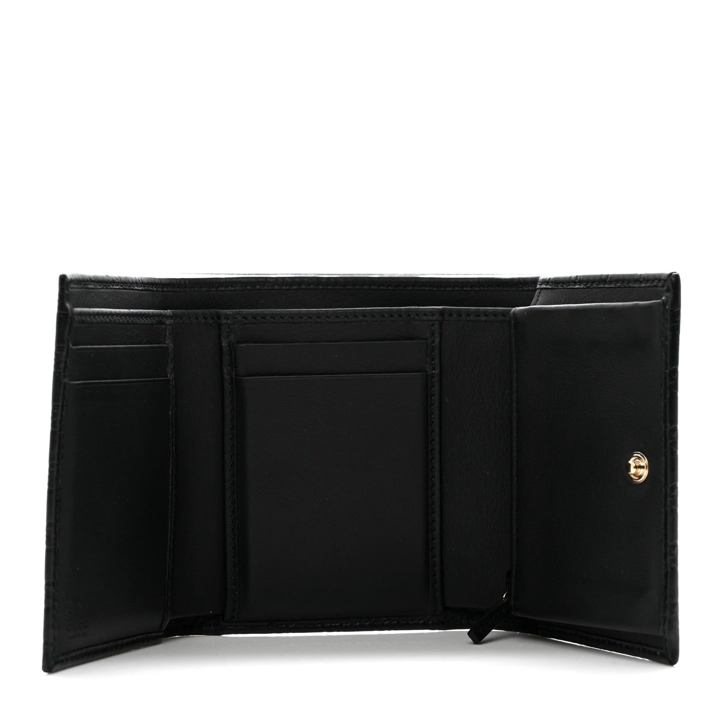 Microguccissima Flap Wallet Black