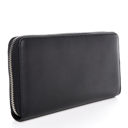 Gucci Calfskin Studded Zip Around Wallet Black 3 of 8