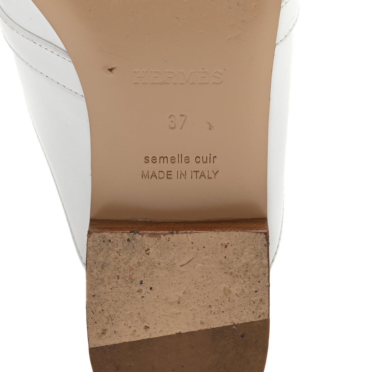 Calfskin Oz Mules 37 White