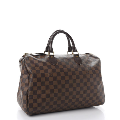 Louis Vuitton Damier Ebene Speedy 35 3 of 16