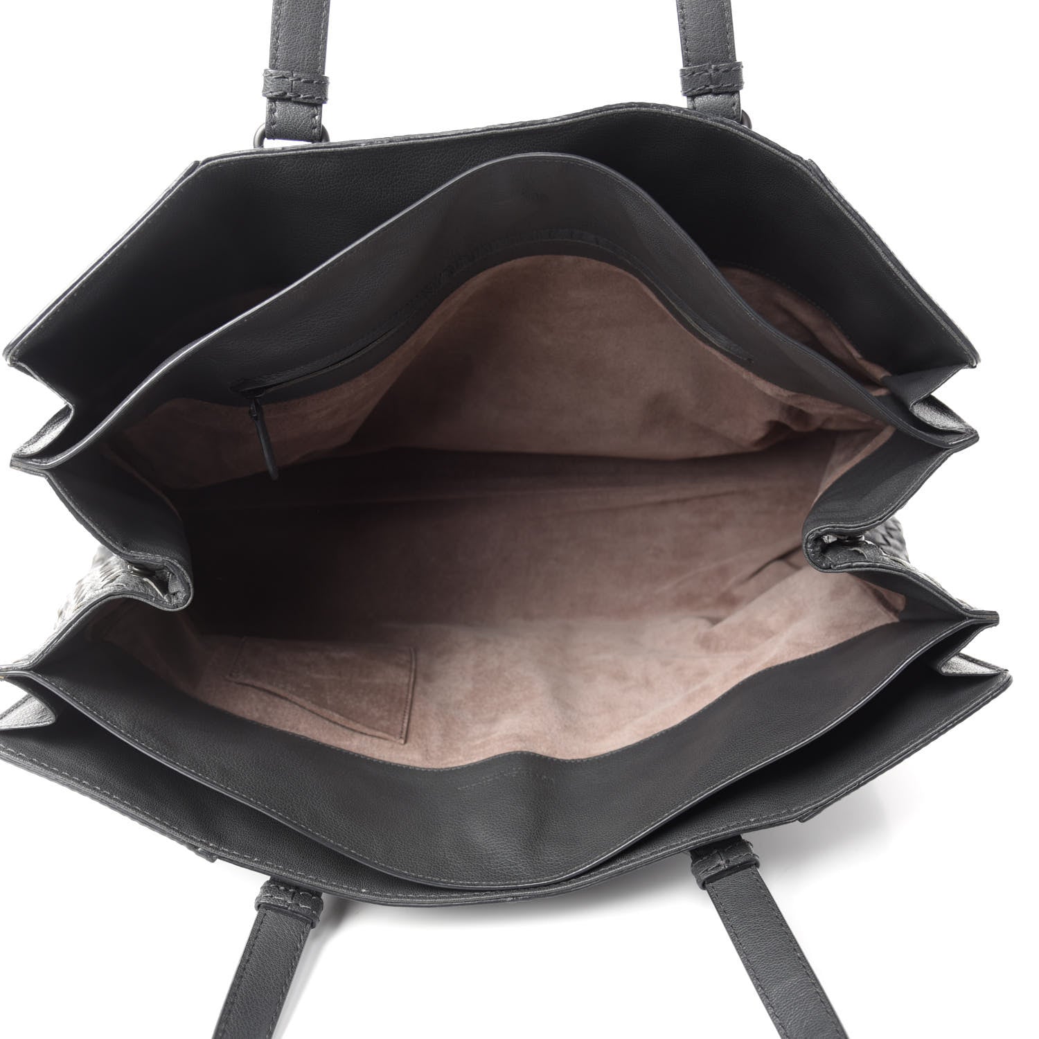 Bottega Veneta Nappa Intrecciato Large Top Handle Tote Grey 5 of 9
