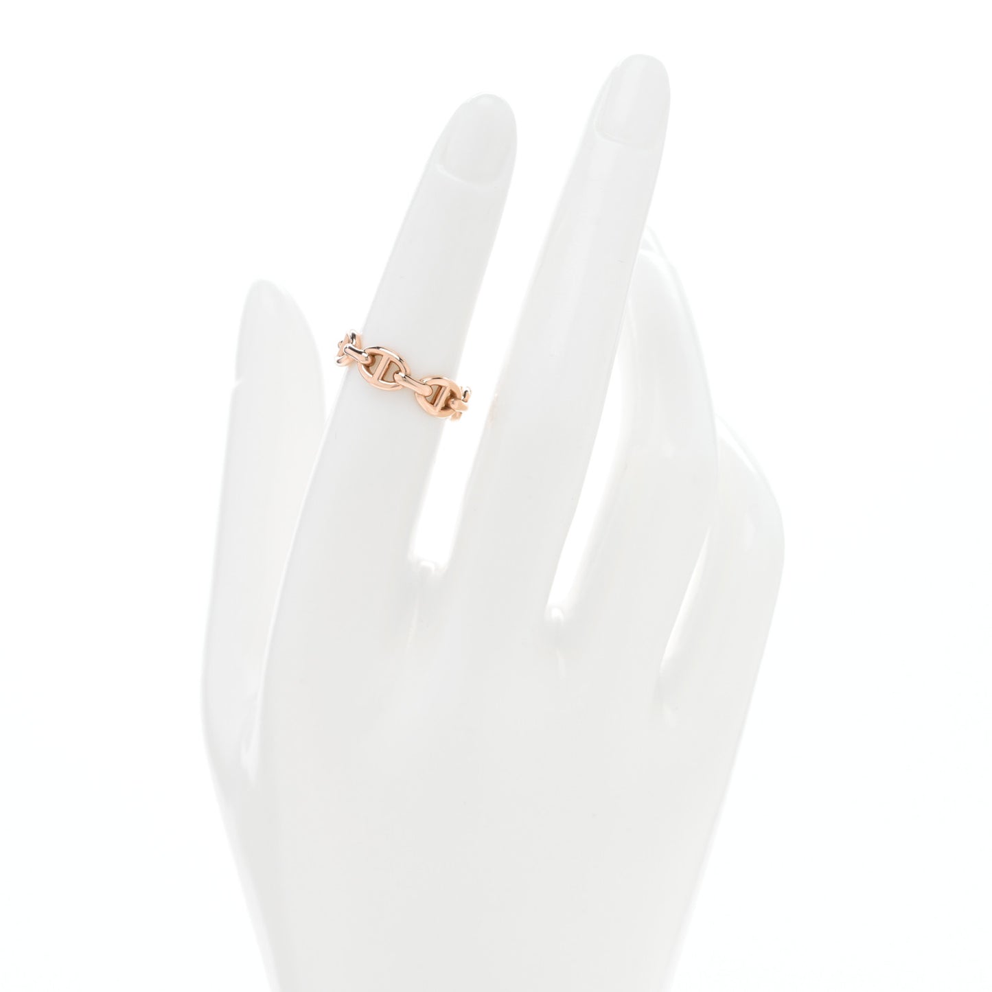 18K Rose Gold PM Chaine d'Ancre Enchainee Ring 51 5.75