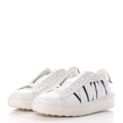 Valentino Garavani Calfskin VLTN Rockstud Open Sneakers 37.5 White 3 of 14
