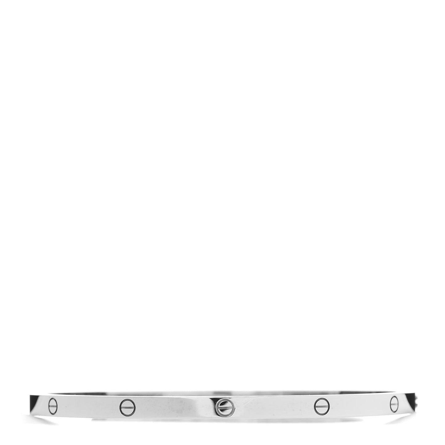18K White Gold Small LOVE Bracelet 19
