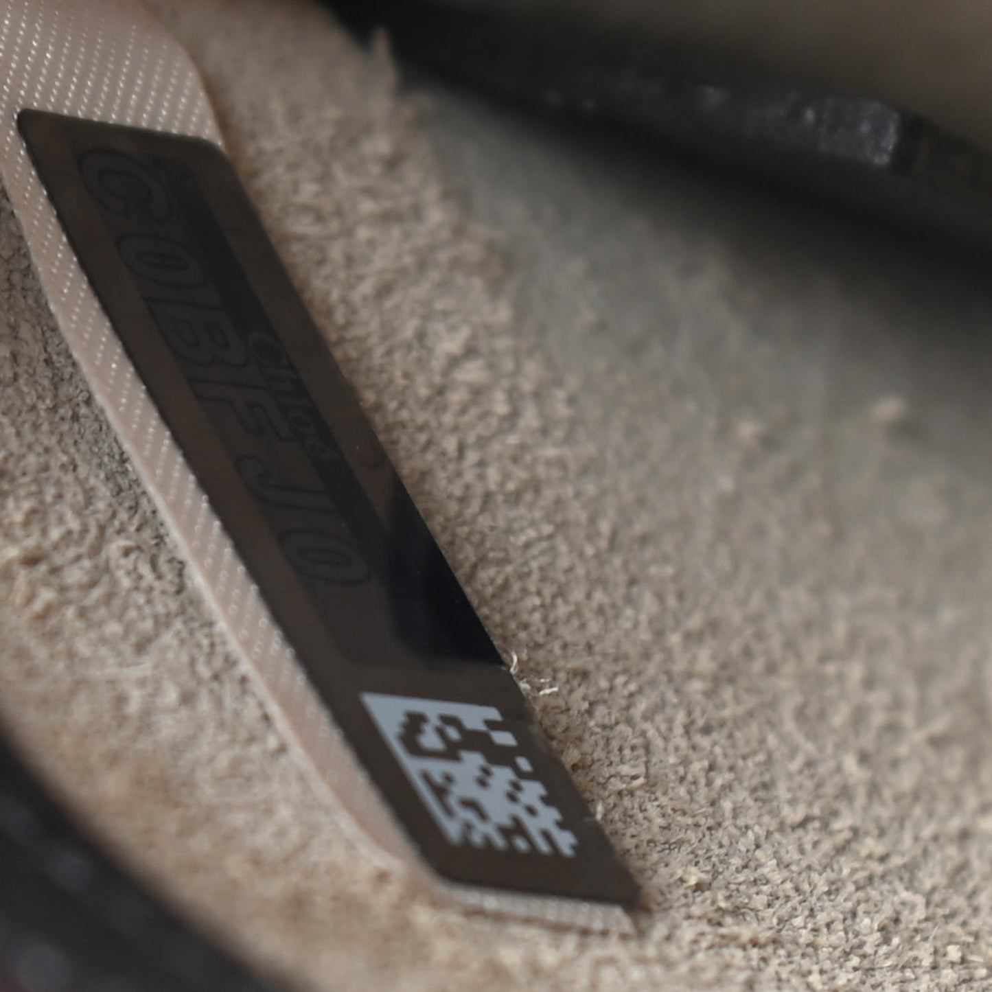 Calfskin Suede Small Nile Bracelet Bag Black