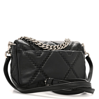 Marc Jacobs Calfskin Quilted J Marc Shoulder Bag Black 3 of 13