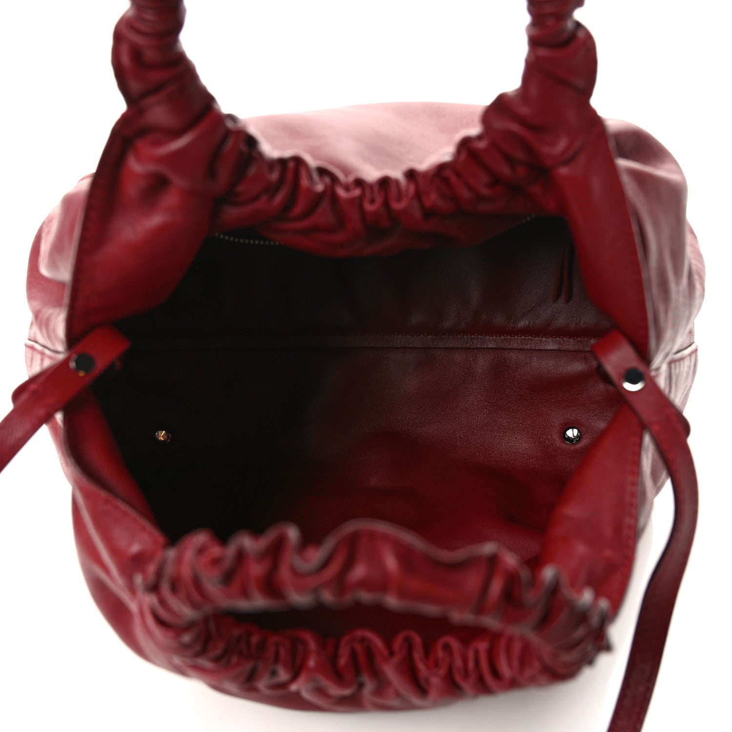 The Row Calfskin Double Circle Bag Red 5 of 10