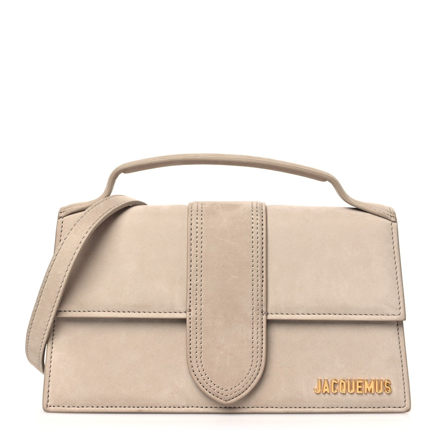 Jacquemus Nubuck Le Grand Bambino Dark Beige 1 of 12