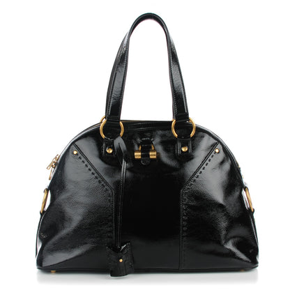 Saint Laurent Patent Calfskin Large Muse Black 1 of 7
