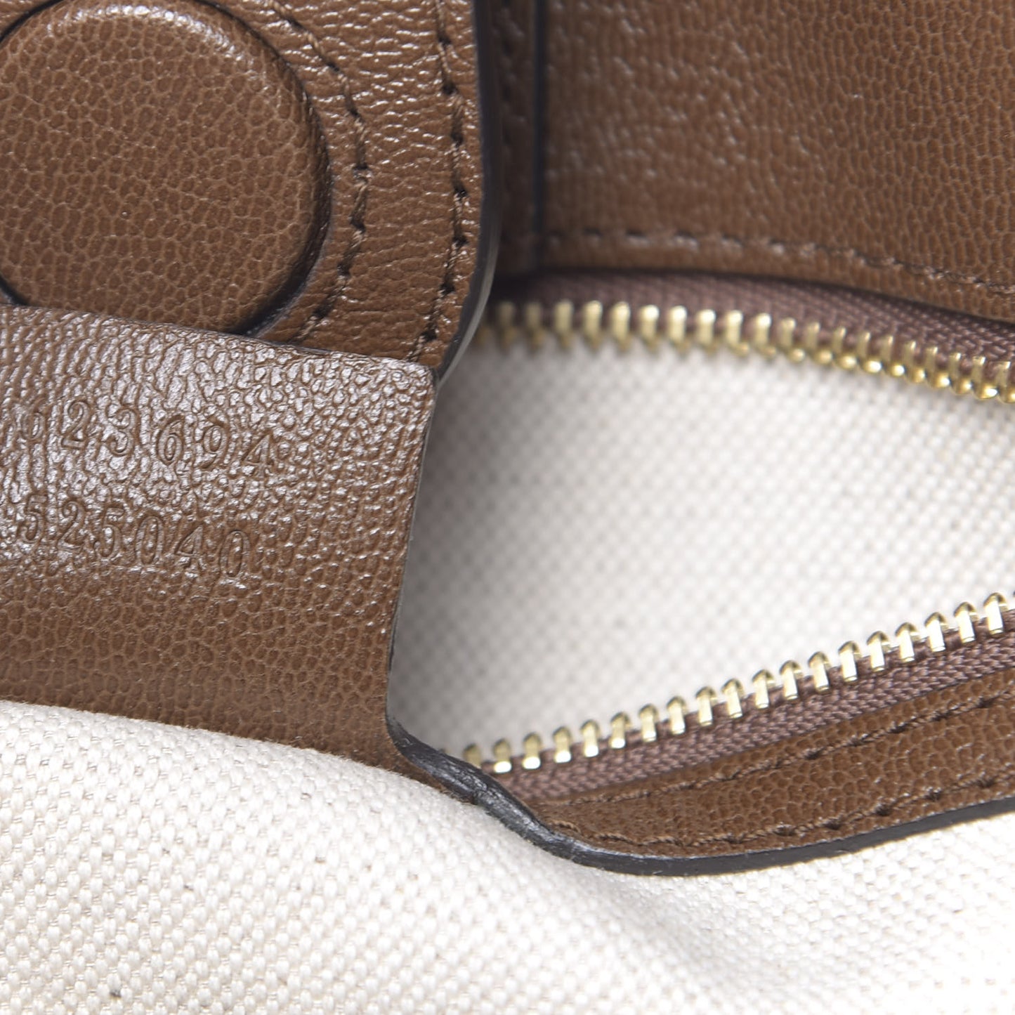 Monogram Horsebit 1955 Tote Bag Beige Brown Sugar