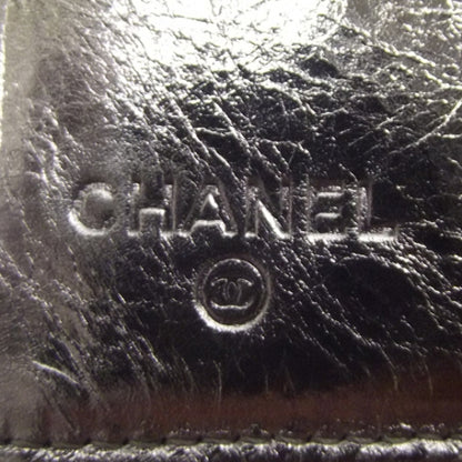 Chanel Leather CC Bow Wallet Metallic Silver 6 of 9