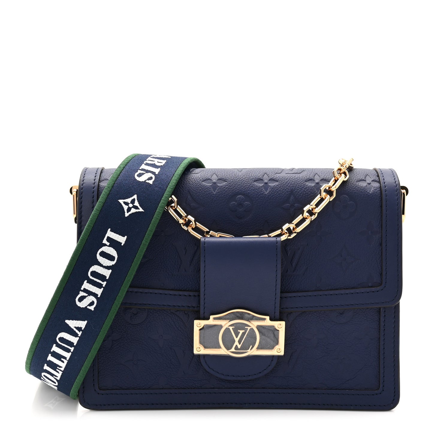 Empreinte Monogram Dauphine MM Blue Myrtle
