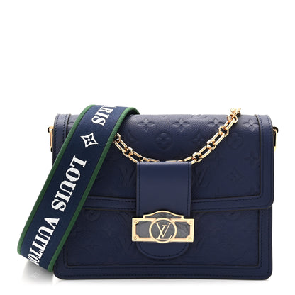 Louis Vuitton Empreinte Monogram Dauphine MM Blue Myrtle 1 of 10