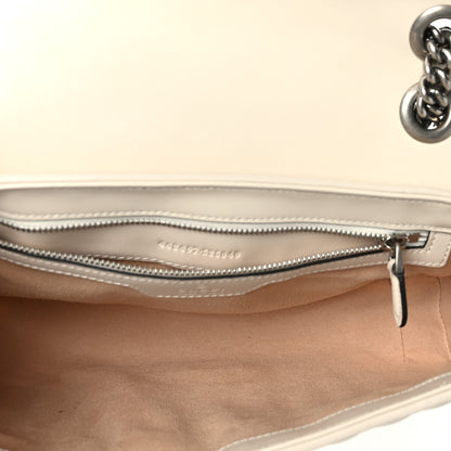 Gucci Calfskin Matelasse Aria Small GG Marmont Shoulder Bag Mystic White 5 of 9