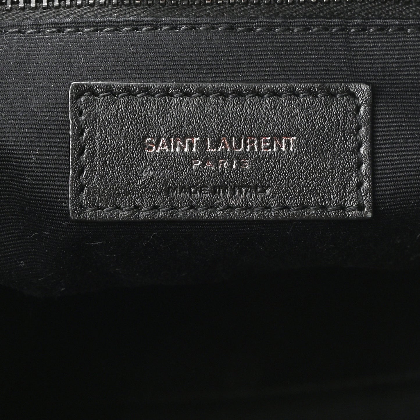 Calfskin Crocodile Embossed Monogram Medium Niki Shopping Bag Black