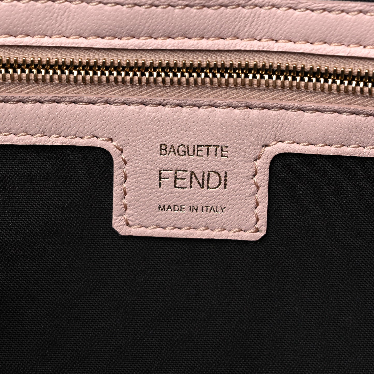 Nappa FF 1974 Embossed Baguette Rosa Quarzo