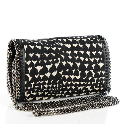 Stella McCartney Faux Leather Falabella Hearts Convertible Clutch Black 3 of 9