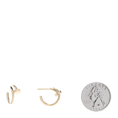 Cartier 18K Yellow Gold Juste Un Clou Hoop Earrings 2 of 6