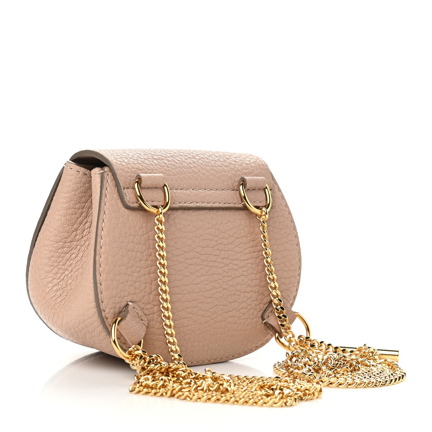 Chloe Grained Lambskin Mini Drew Crossbody Backpack Cement Pink 3 of 8