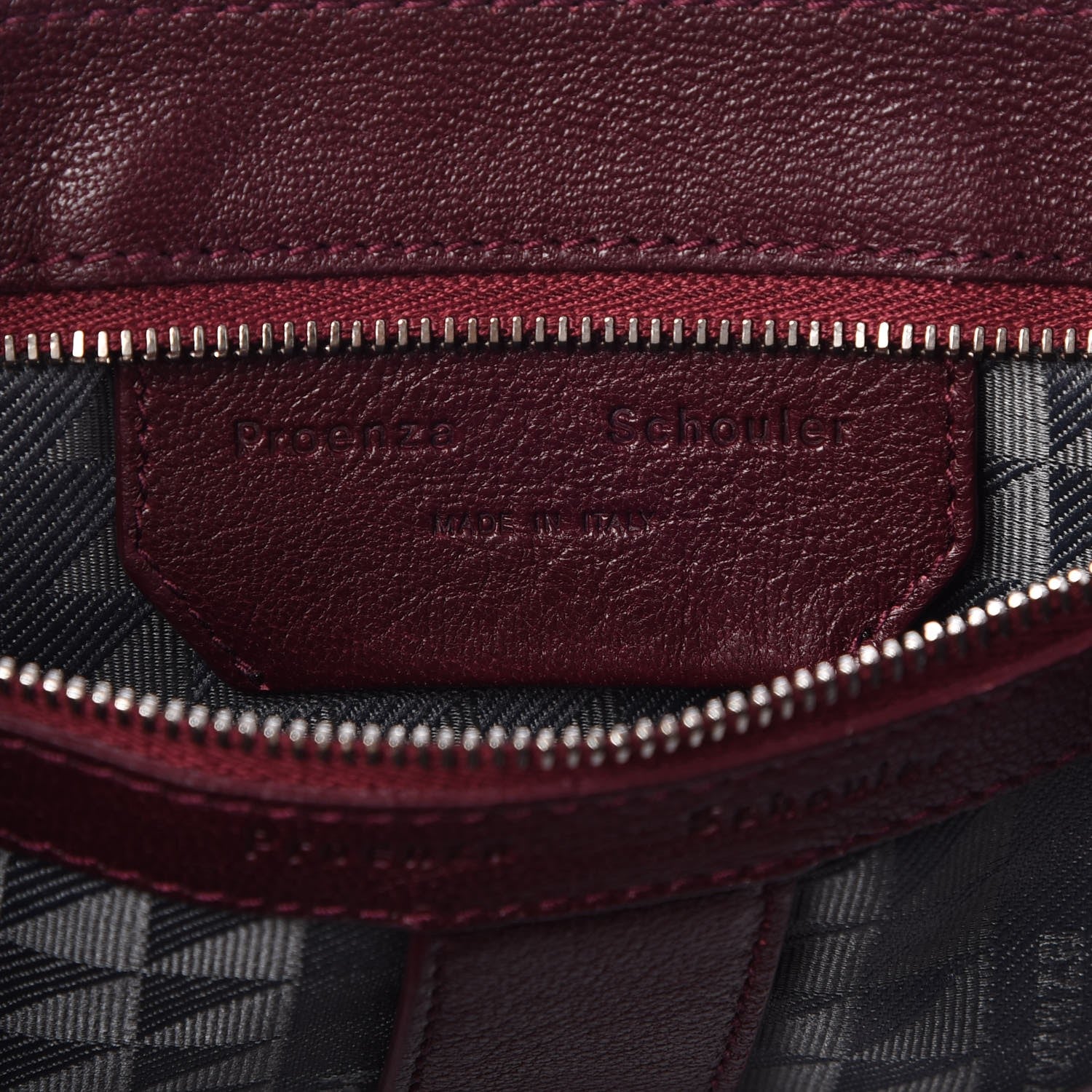 Proenza Schouler Lambskin Medium PS1 Satchel Oxblood 7 of 8