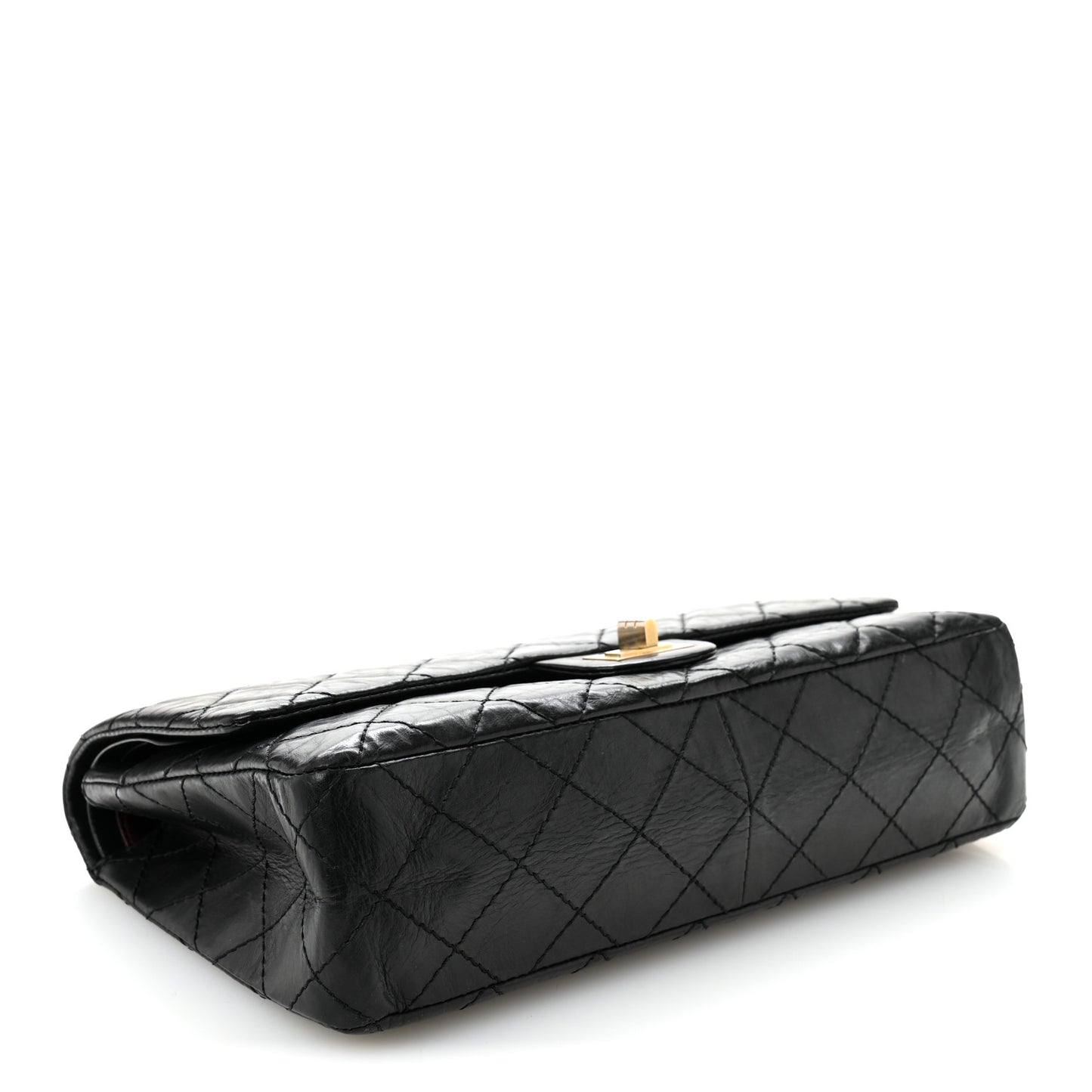 Aged Calfskin Quilted 50th Anniversary 2.55 Reissue 226 Flap Black