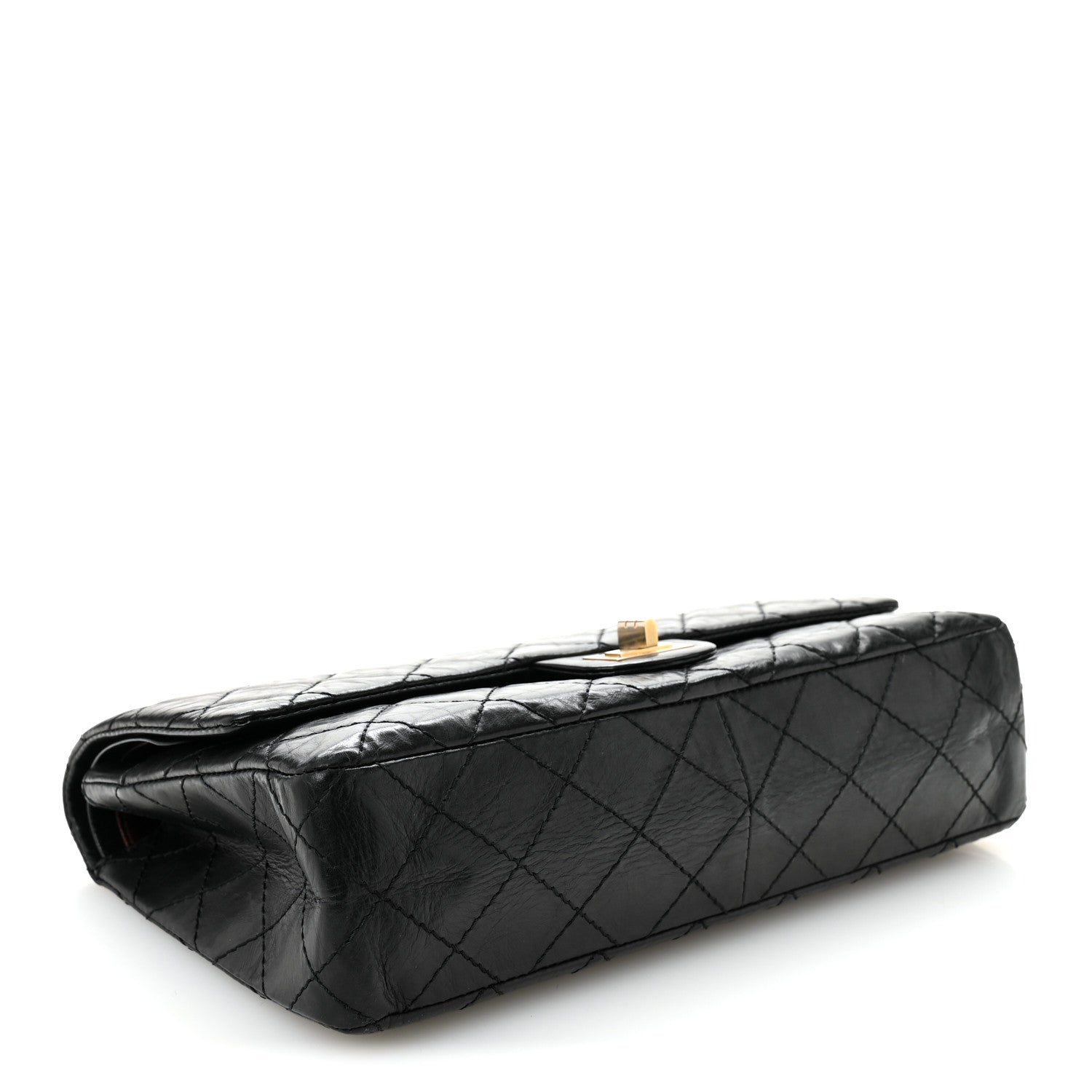 Chanel Aged Calfskin Quilted 50th Anniversary 2.55 Reissue 226 Flap Black 4 of 12