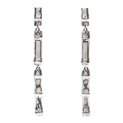 John Hardy Sterling Silver Bamboo Drop Earrings 1 of 4