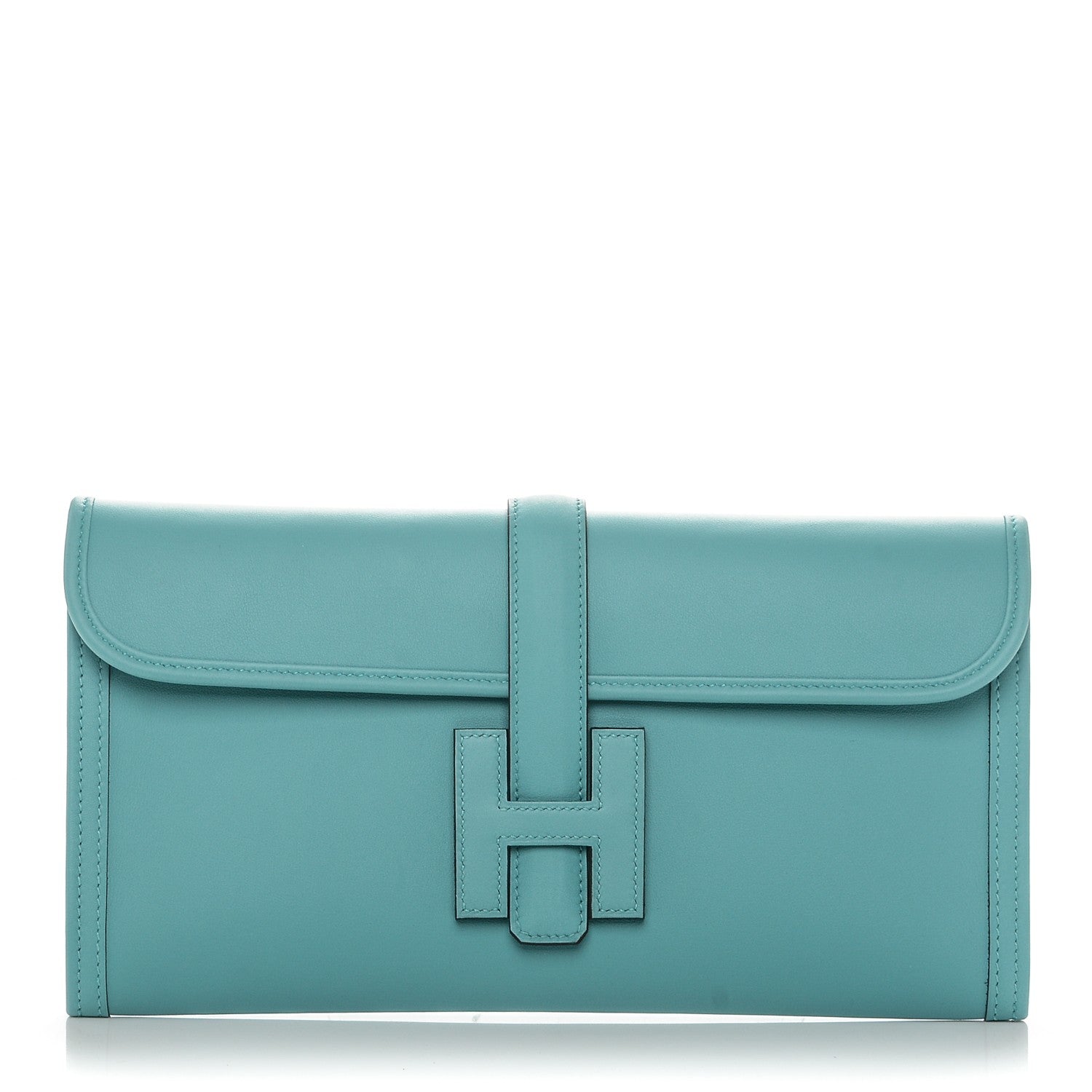Hermes Swift Jige Elan 29 Clutch Bleu Saint Cyr 1 of 7