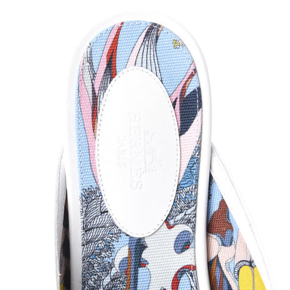 Hermes Calfskin Oz Mules 38 White 6 of 8