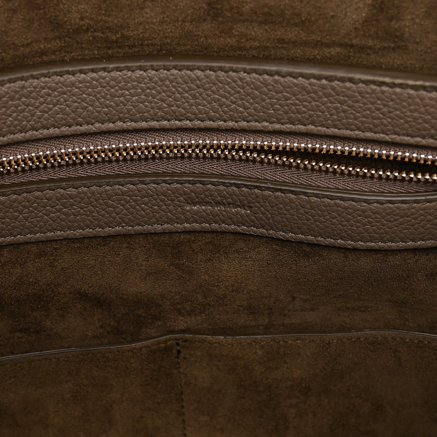 Soft Grained Calfskin Small Belt Cabas Phantom Taupe