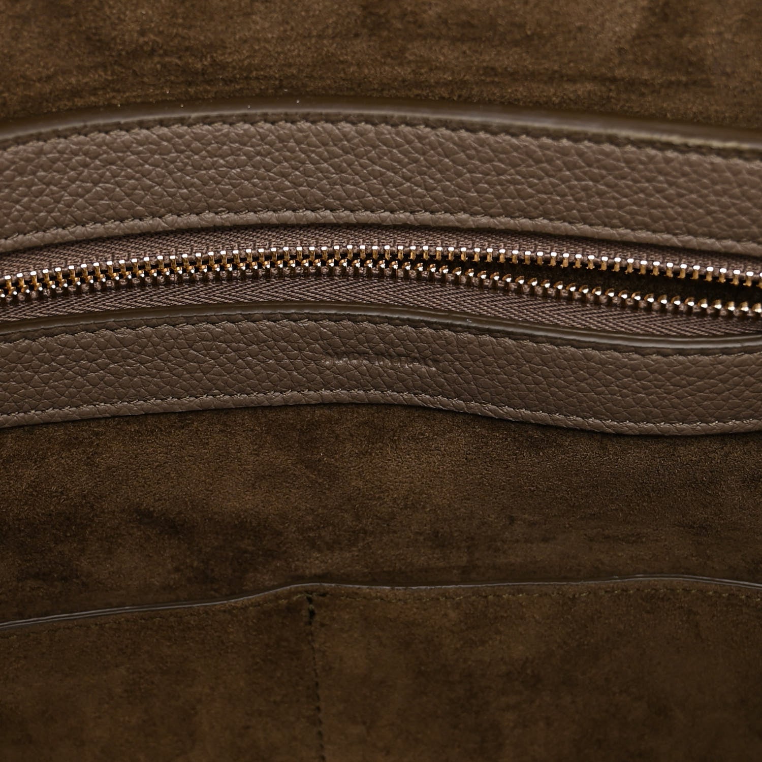 Celine Soft Grained Calfskin Small Belt Cabas Phantom Taupe 6 of 9