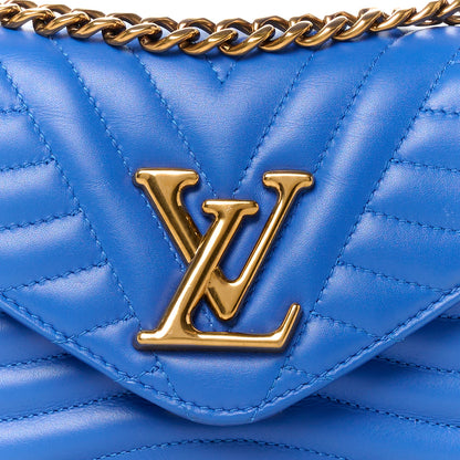 Louis Vuitton LOUIS VUITTON Calfskin New Wave Chain PM Blue Neon 11 of 13