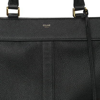 Celine Grained Calfskin Medium Cabas De France Black 8 of 10