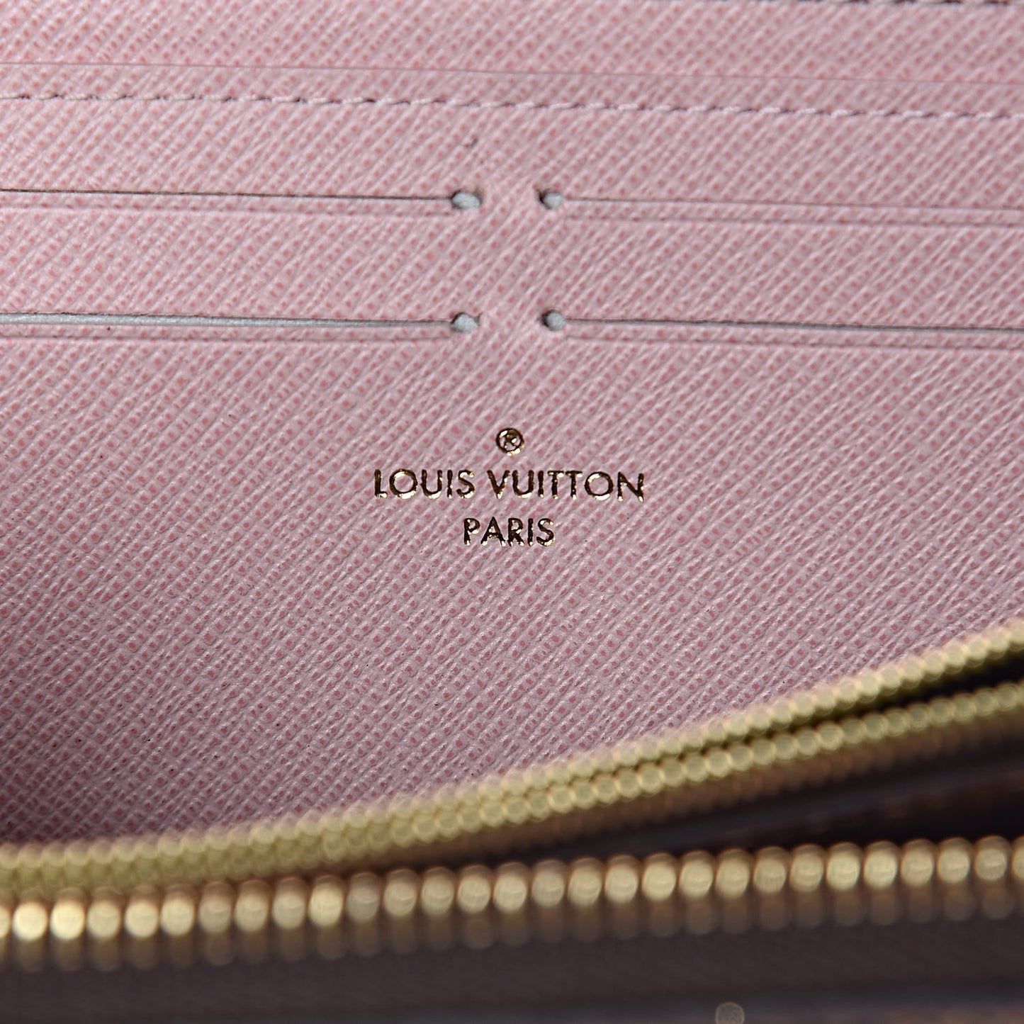 Damier Ebene Clemence Wallet Rose Ballerine